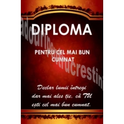 Diploma magnetica A6, Pentru cel mai bun cumnat